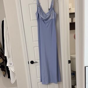 Onyx Nite Light Blue Satin Dress